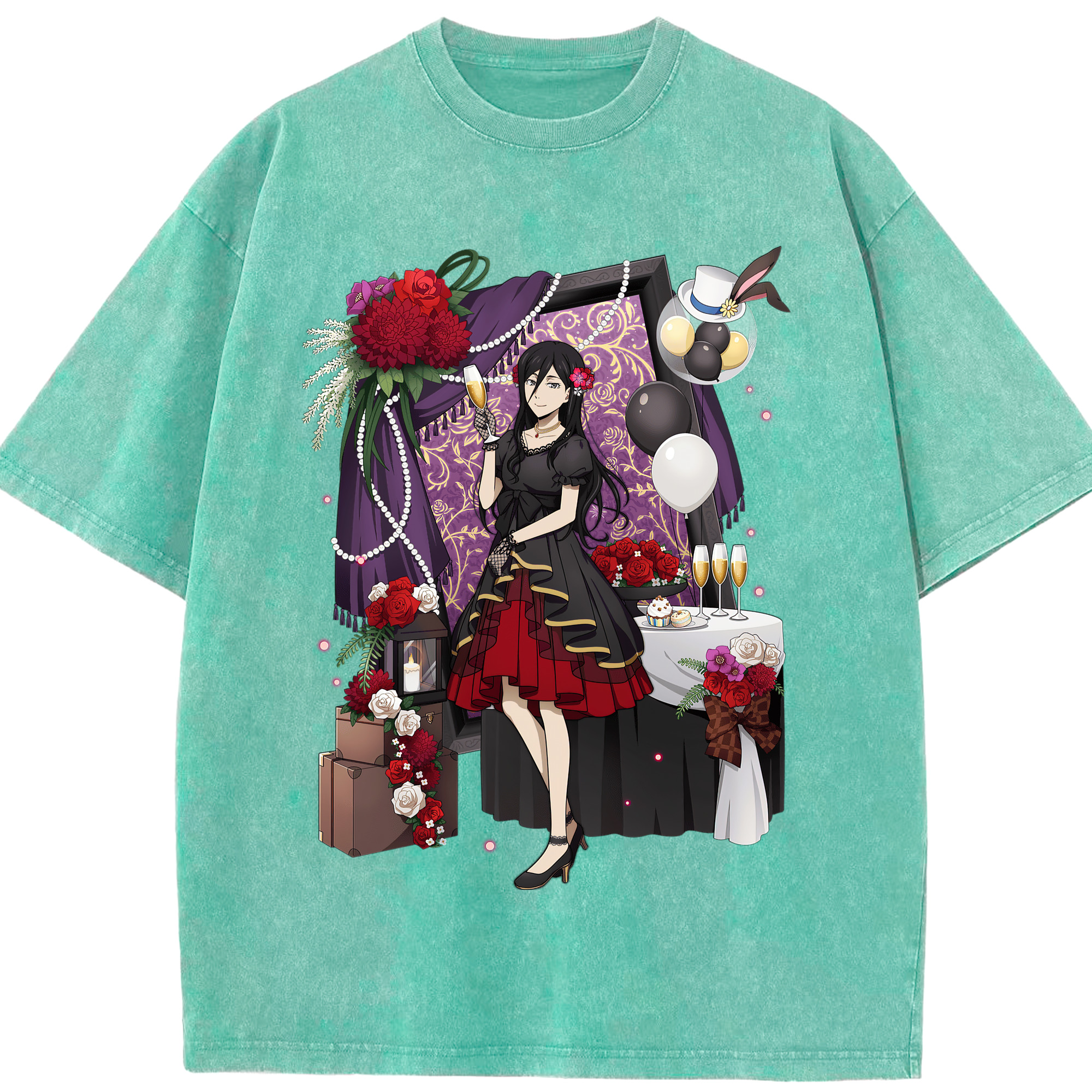 （画像用） 文豪ストレイドッグス Bungo Stray Dogs 綿100% ヴィンテージ風 半袖Tシャツ（フロントプリント）